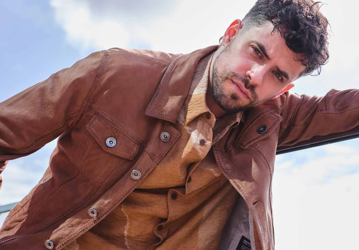A Mauritius Leatherwear men's leather jacket from the Spring/Summer 2026 collection