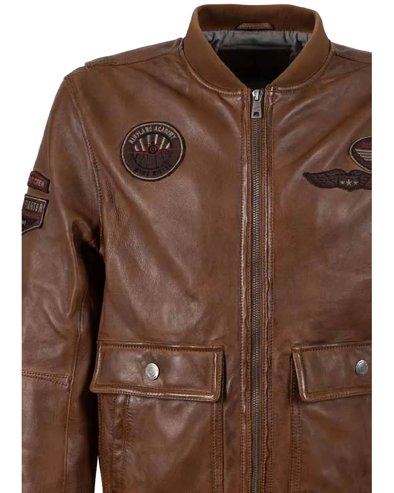 MMAirpilot aviator leather jacket by Mauritius
