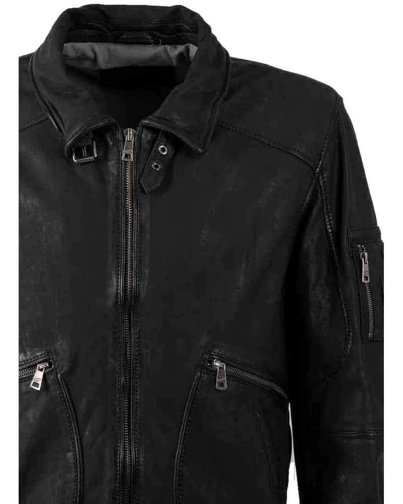 MMAkkinson leather bomber jacket by Mauritius
