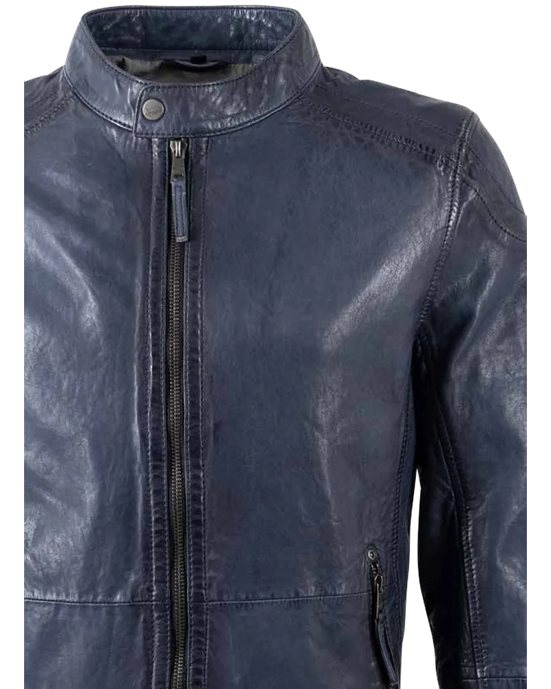 MMBaydo café-racer leather jacket by Mauritius